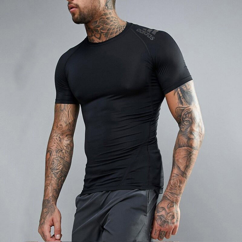 Adidas Short Sleeve Men's 2020 Spring New Casual Sports Top Half Sleeve Tight T-shirt