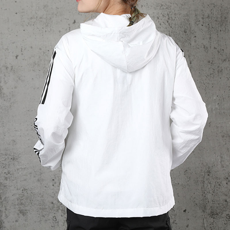 幸运叶子官方旗舰店Adidas阿迪达斯运动套装女夏季新款防晒衣跑步夹克外套休闲长裤0