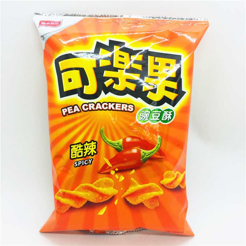 包邮1份4包经典怀旧零食卡迪那台湾联华可乐果豌豆脆酥105g*4包-图0