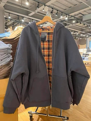 Brandy BM宋祖儿同款内里红格纹连帽夹棉外套bm新款美式保暖棉服,淘宝优惠券,粉丝福利购,淘宝优惠卷