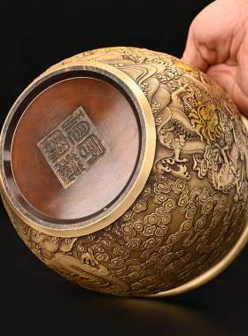 纯铜仿古故宫缸招家居摆件