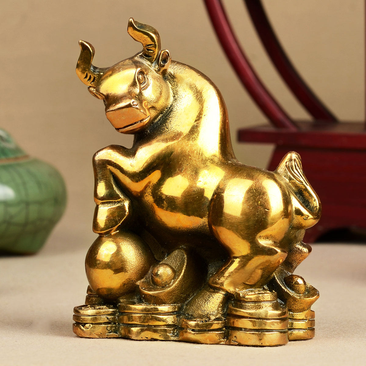 纯铜十二生肖家居摆件 小号铜鼠铜牛虎兔龙蛇马羊猴鸡狗猪属相,淘宝优惠券,粉丝福利购,淘宝优惠卷