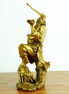 纯铜钟馗摆件天官赐福铜像
