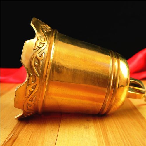 銅 細工 法器 寺銅鐘 八宝銅鈴 鎮宅 辟邪 開運 風水 招財 置物 铜八仙法器寺庙铜钟摆件八宝铜铃铛挂件平安钟家居门饰_虎窝淘