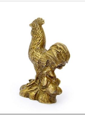 铜鸡家居摆件纯铜工艺品