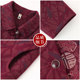 Grandma's fall and winter velvet coat lapel