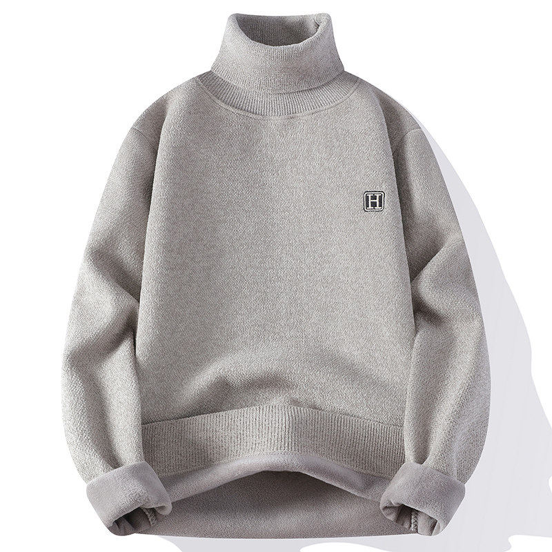 高领一体绒毛衣男士冬季潮牌加厚保暖内搭打底针织衫男款冬装线衣,淘宝优惠券,粉丝福利购,淘宝优惠卷