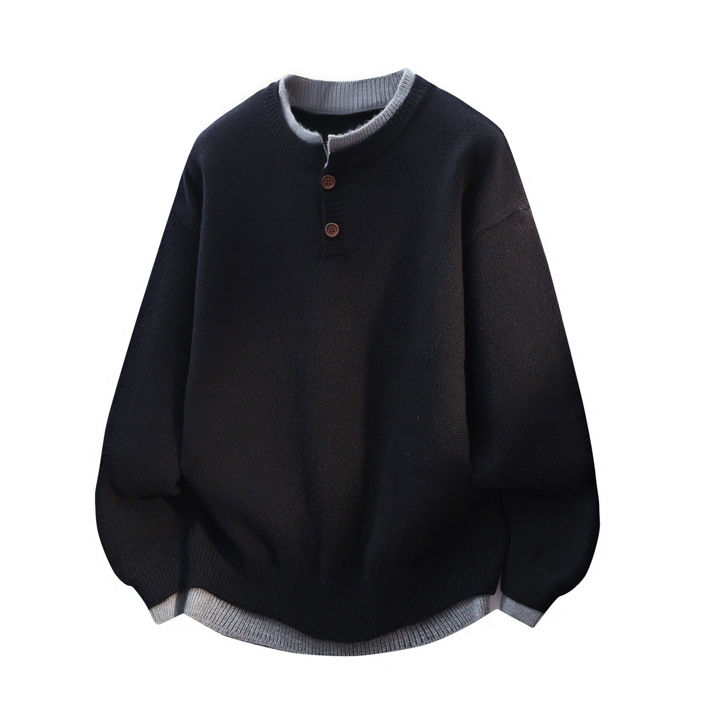 亨利领假两件毛衣男款冬季红色本命年V领开叉马年衣服加厚针织衫,淘宝优惠券,粉丝福利购,淘宝优惠卷