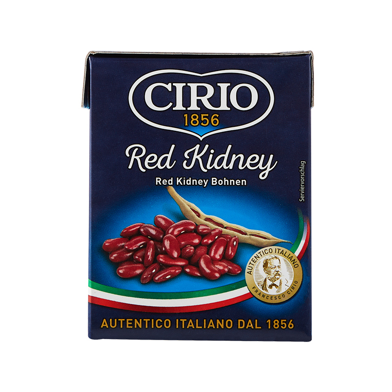 Cirio茄意欧红腰豆罐头380g 原装进口利乐佳即食红豆沙拉西餐配料 - 图0