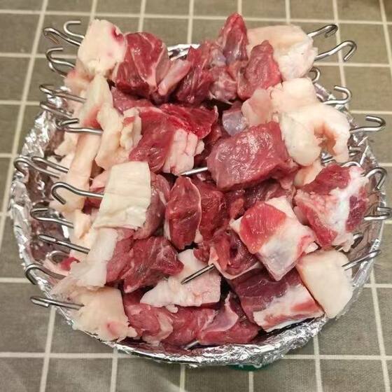 网红烤肉架烧烤架一次烤通用不锈钢圆形家用立式烤架空气炸锅烤肉