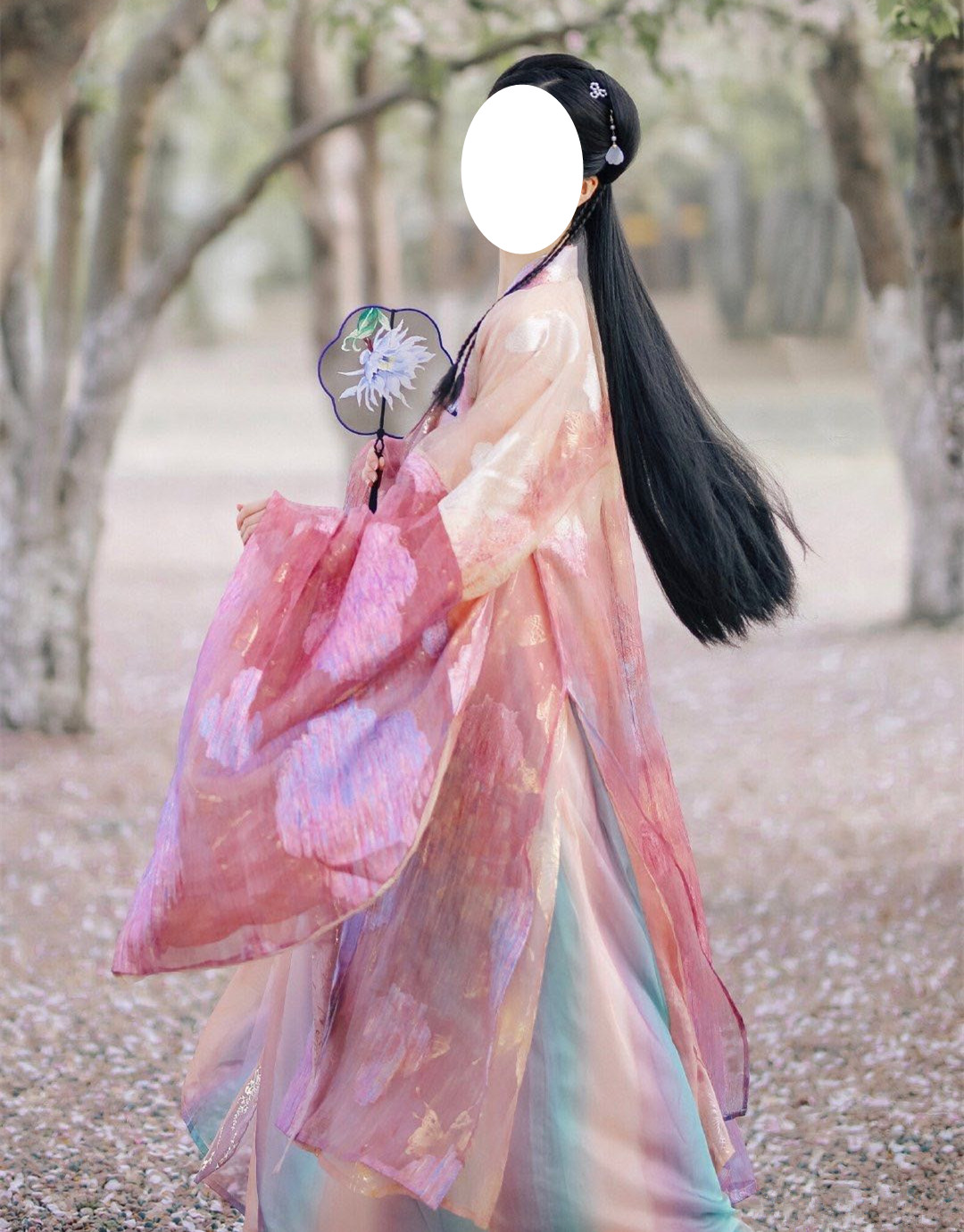 传统汉服锦霓齐胸襦裙绣花烫金蝴蝶上襦汉服女装大袖衫大码女装日 - 图1
