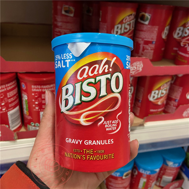 现货英国百事图Bisto Gravy Granules西餐调料鸡肉洋葱肉汁粉190g - 图0