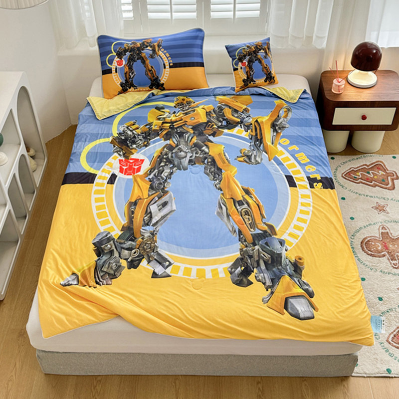 变形金刚冰丝夏被空调被夏凉被宿舍夏天被子薄卡通儿童男孩奥特曼,淘宝优惠券,粉丝福利购,淘宝优惠卷