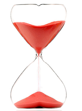 欧式唯美爱心玻璃沙漏15分钟创意礼品生日情人节礼物送朋友情侣