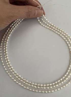 春天里的光3-4mm极光淡水珍珠颈链野生小keshi几乎无瑕女锁骨赋能