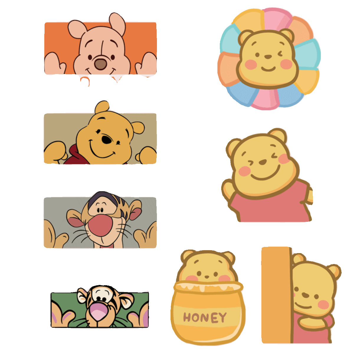 卡通动漫维尼熊鼠跳跳虎烫画贴 热转印衣服印花图案diy手工烫图,淘宝优惠券,粉丝福利购,淘宝优惠卷