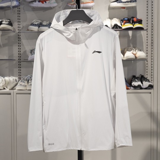 Li Ning-cortavientos deportivo para hombre, chaqueta reflectante cómoda con protección solar para correr, serie Running, AFDV249, 2025
