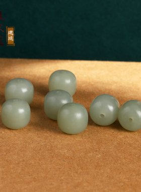 新疆和田玉散珠老型珠10-12mm