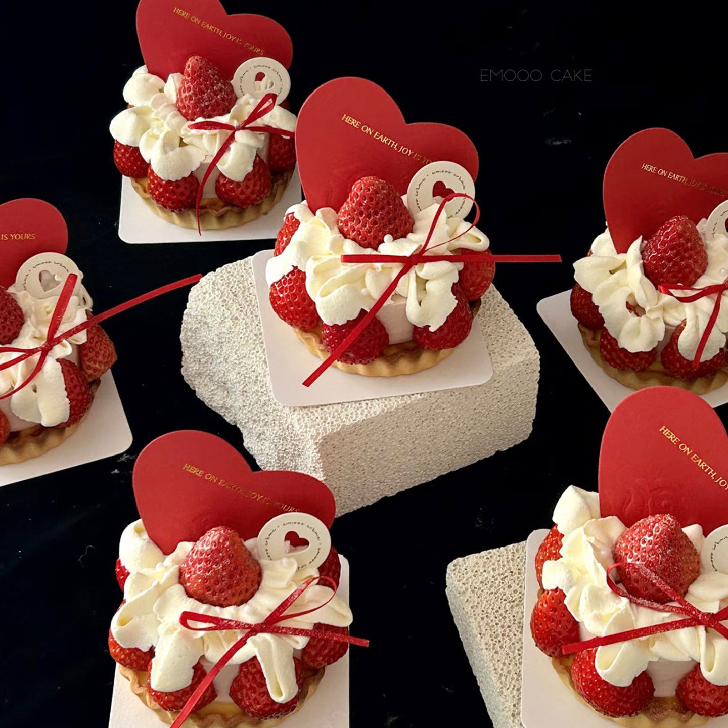 2.14情人节奶油派皮草莓挞蛋糕装饰情侣告白爱心印花卡DIY蝴蝶结,淘宝优惠券,粉丝福利购,淘宝优惠卷