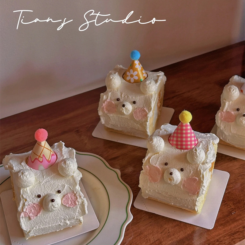 ins风香草芒果小狗小熊面包卷迷你帽摆件2-3寸白卡托,淘宝优惠券,粉丝福利购,淘宝优惠卷