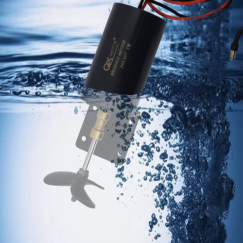 12V 16V有刷水下推进器打窝船拖网无人船遥控船鸭船马达防水电机 - 图1