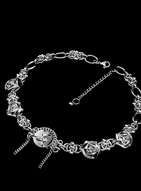 原创流苏蔷薇choker项链颈链