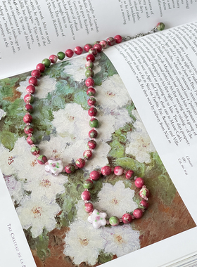 原创手作海棠花未眠手链手串