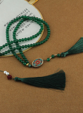 新中式项链古忆时光圆珠链