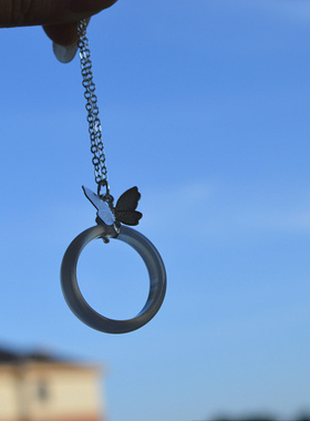 衍生血雨探花蝴蝶戒指项链