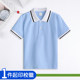 44儿童浅蓝色班服运动会女童短袖翻领夏季校服POLO衫男童T恤百搭