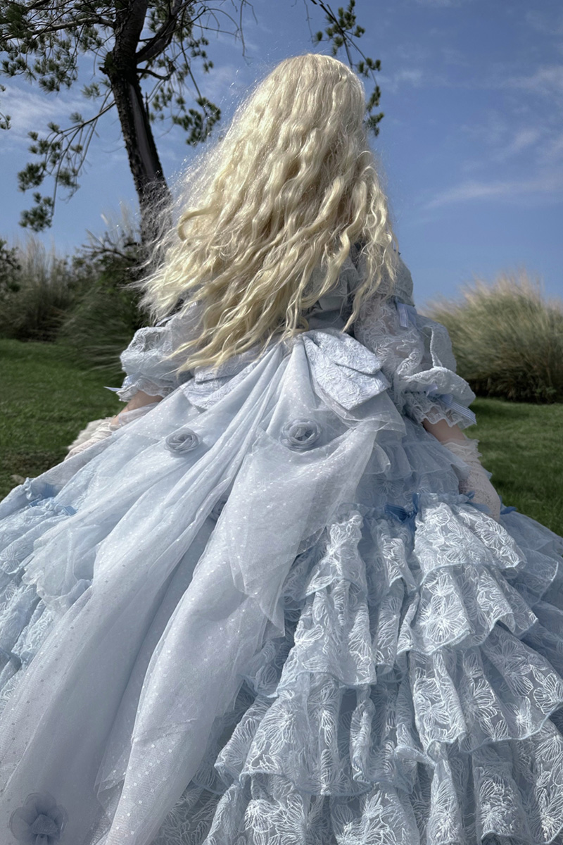 月光诀别诗【定金】花嫁款Lolita原创设计公主华丽成人礼服连衣裙-图1