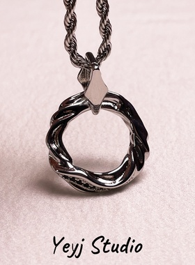 小众不规则莫比乌斯环项链潮牌