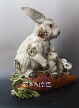 石湾公仔大师印章镇宅家居装饰