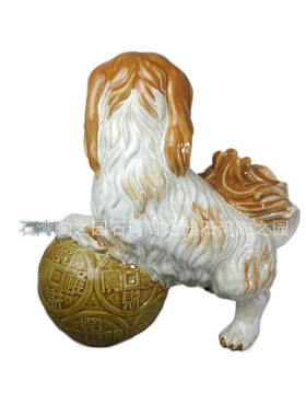 陶瓷公仔桌面镇宅生肖狗家居装饰