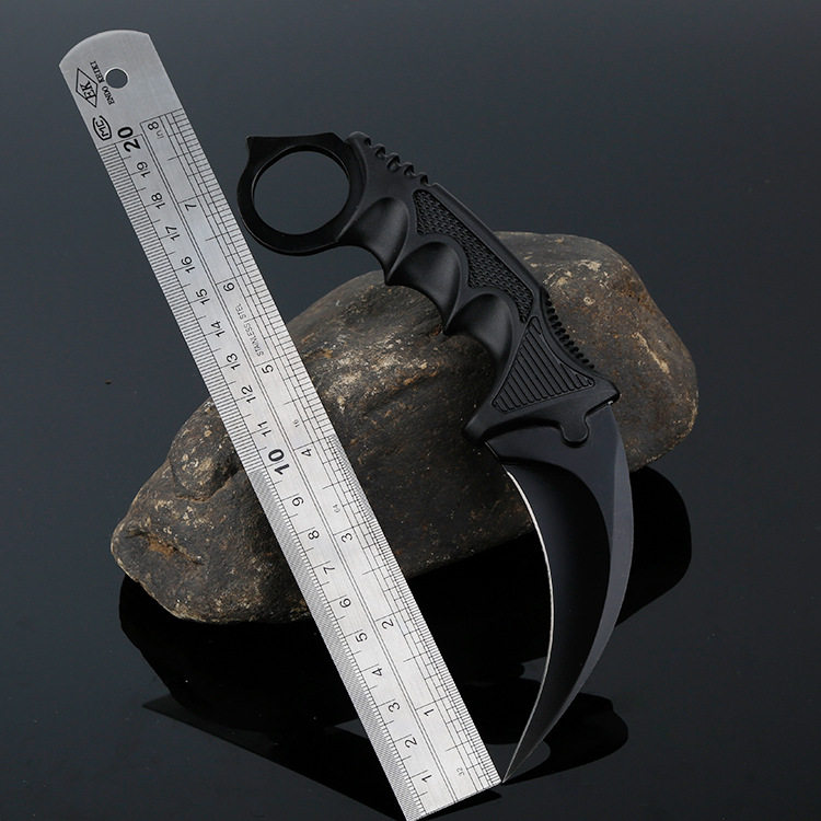 毒蝎子鹰爪刀一体随身合法户外直刀虎爪子刀开刃防身刀具冷兵器_虎窝淘