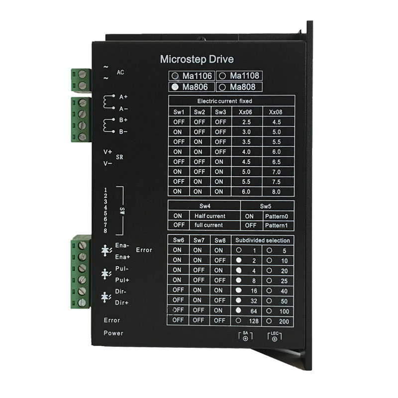 MA806/MA1106驱动器雕刻机植毛机驱动器适配二相57/86步进电机