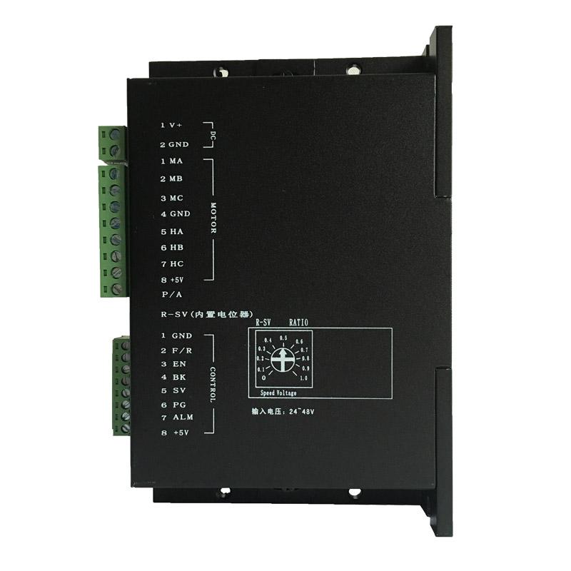 直流无刷电机驱动器模块DBLS-02电压48V15A刹车调速带霍尔控制板 - 图3