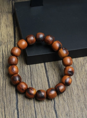 雷击枣木佛珠手串老型珠每一颗都是雷击老料男女士可以带