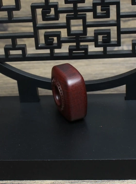 雷击枣木云纹平安扣挂件吊坠道家法器随身配饰老料深色精雕手工