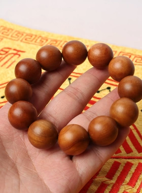 雷击枣木手串佛珠手链男女款手持念珠道家老料纯手工珠