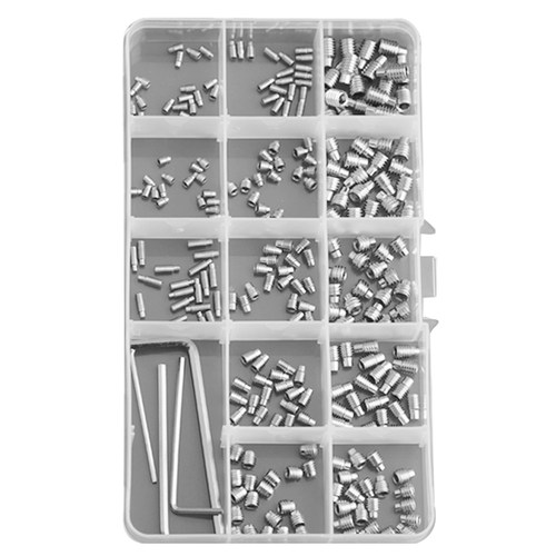 12.9级内六角紧定M3M4M5M6铜顶丝304不锈钢凹凸平尖头机米螺丝钉 - 图3