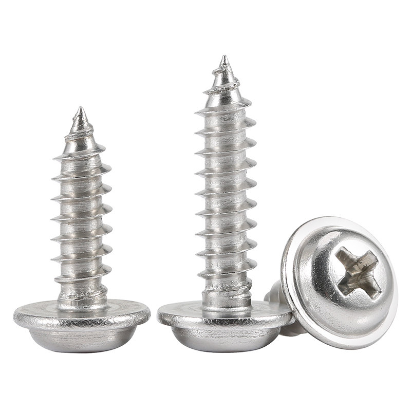 304不锈钢十字圆头带垫自攻螺丝PWA盘头带介子自攻螺丝钉M2.3M2.6,淘宝优惠券,粉丝福利购,淘宝优惠卷