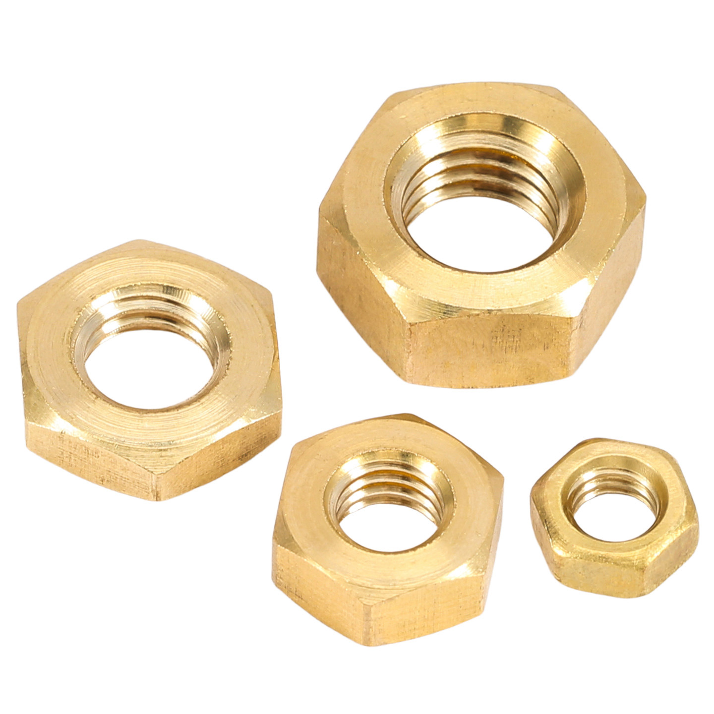 黄铜六角螺母铜制螺母帽美制铜螺帽M1.4M1.6M2M2.5M3M4M5M6M8-M24,淘宝优惠券,粉丝福利购,淘宝优惠卷