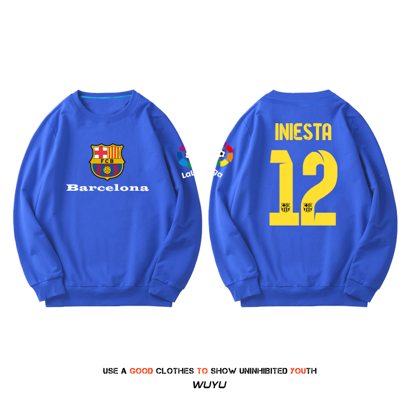巴塞罗那巴萨小罗足球运动百搭卫衣 dnaag卫衣