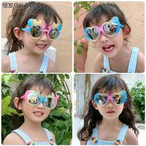 Children Dazzling Sunglasses Children Sunglasses Fashion Wave Men And Women Cuddly Cartoon anti-UV polarized glasses