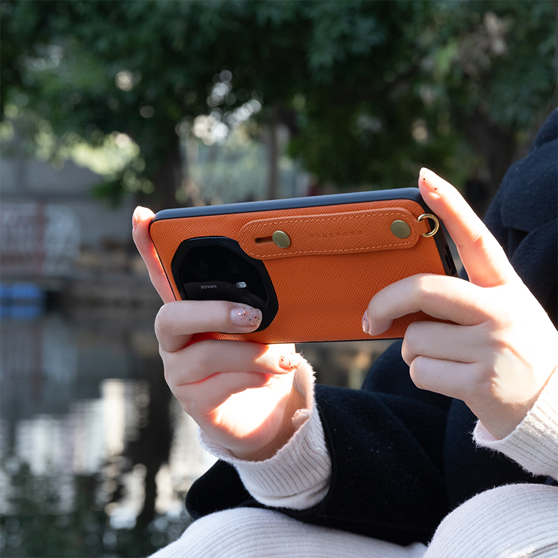 【头层牛皮】适用华为Mate70RS非凡大师手机壳保时捷真皮Mate60RS支架全包Mate50RS保护壳40RS防摔新款手腕 - 图1