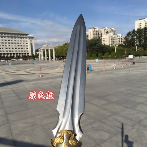 华字号刀剑霸王枪赵云长枪头手工锻打户外实用兵器武术红缨未开刃 - 图0