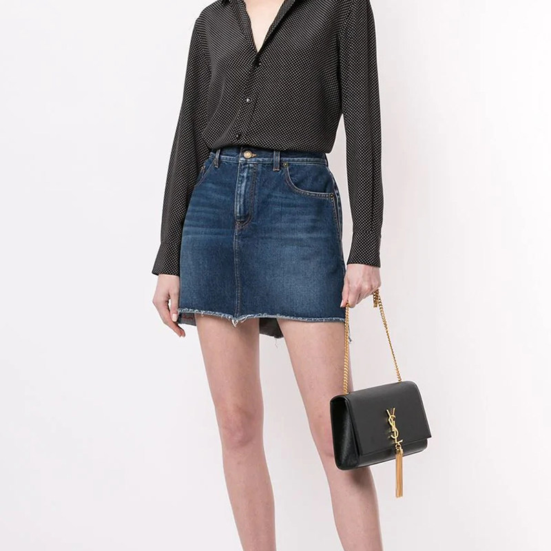 ysl /圣罗兰kate流苏穗链条斜挎包 奢殿女士包袋