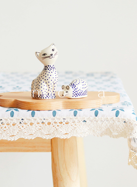 现货波兰可爱风书桌友人陶瓷器