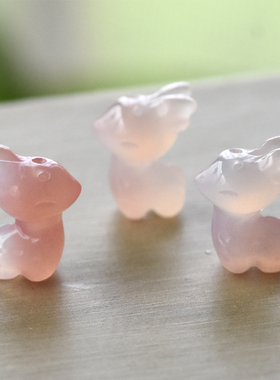 男女玉髓甜美小鹿项坠